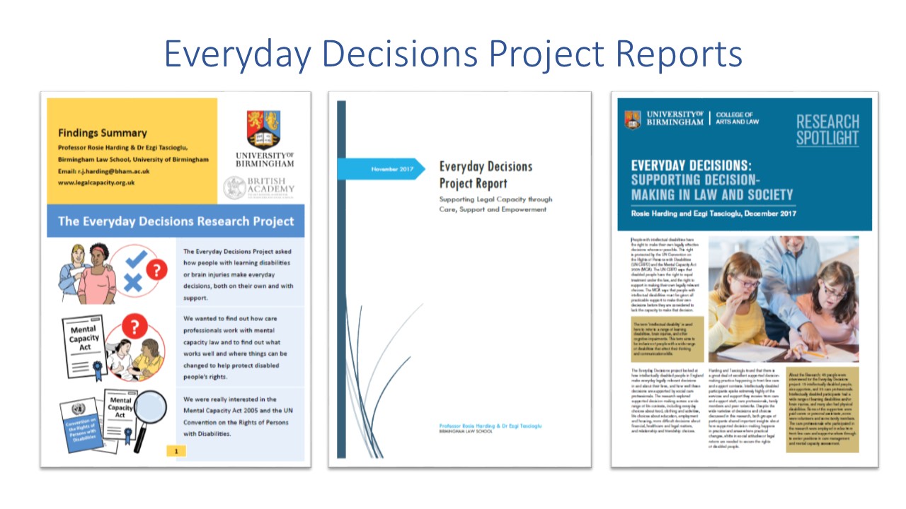 An image showing the first page of the 3 everyday decisions project reports
